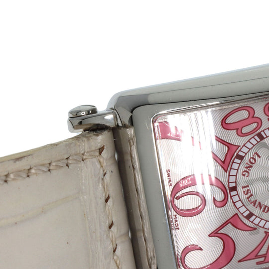FRANCK MULLER Watches Quartz 902QZJ Stainless Steel, Leather Silver Long Island Japan limited edition 500 pieces Silver dial Women Used Authentic