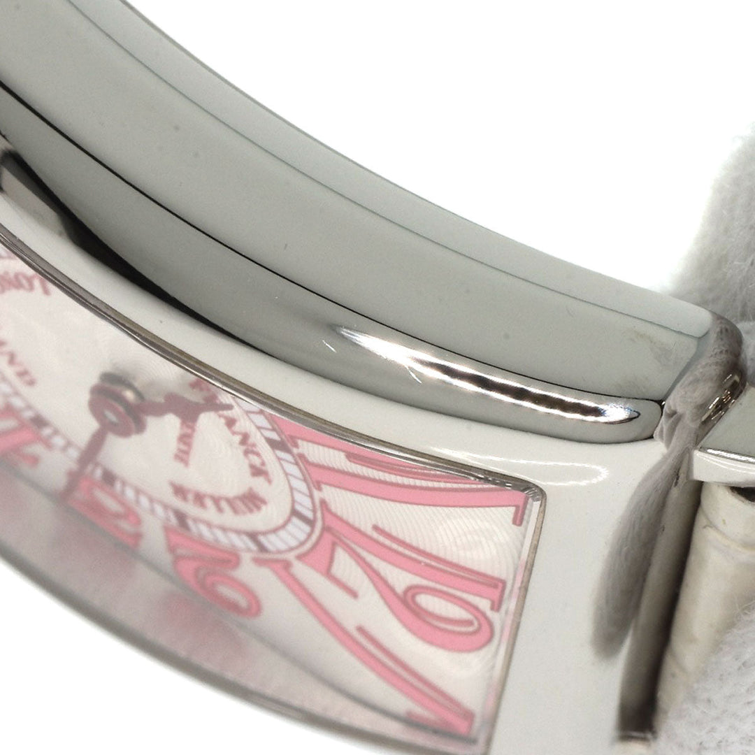 FRANCK MULLER Watches Quartz 902QZJ Stainless Steel, Leather Silver Long Island Japan limited edition 500 pieces Silver dial Women Used Authentic