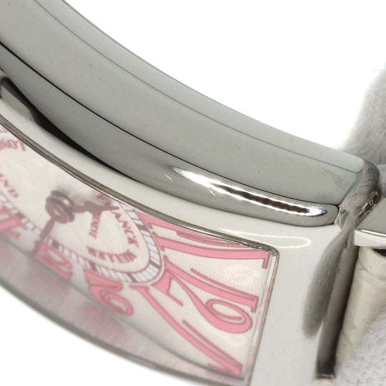 FRANCK MULLER Watches Quartz 902QZJ Stainless Steel, Leather Silver Long Island Japan limited edition 500 pieces Silver dial Women Used Authentic