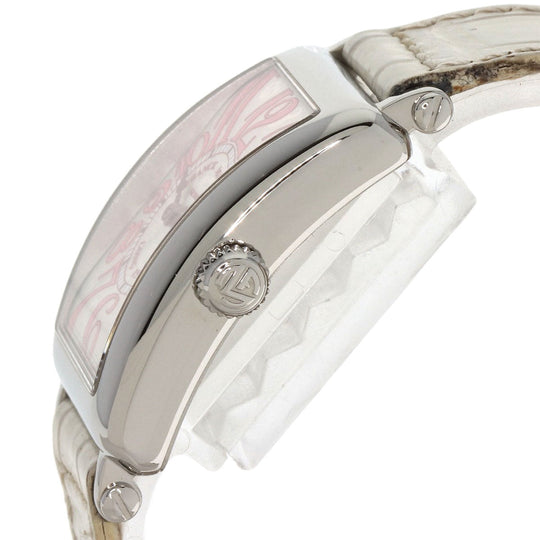 FRANCK MULLER Watches Quartz 902QZJ Stainless Steel, Leather Silver Long Island Japan limited edition 500 pieces Silver dial Women Used Authentic