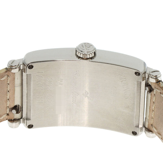 FRANCK MULLER Watches Quartz 902QZJ Stainless Steel, Leather Silver Long Island Japan limited edition 500 pieces Silver dial Women Used Authentic