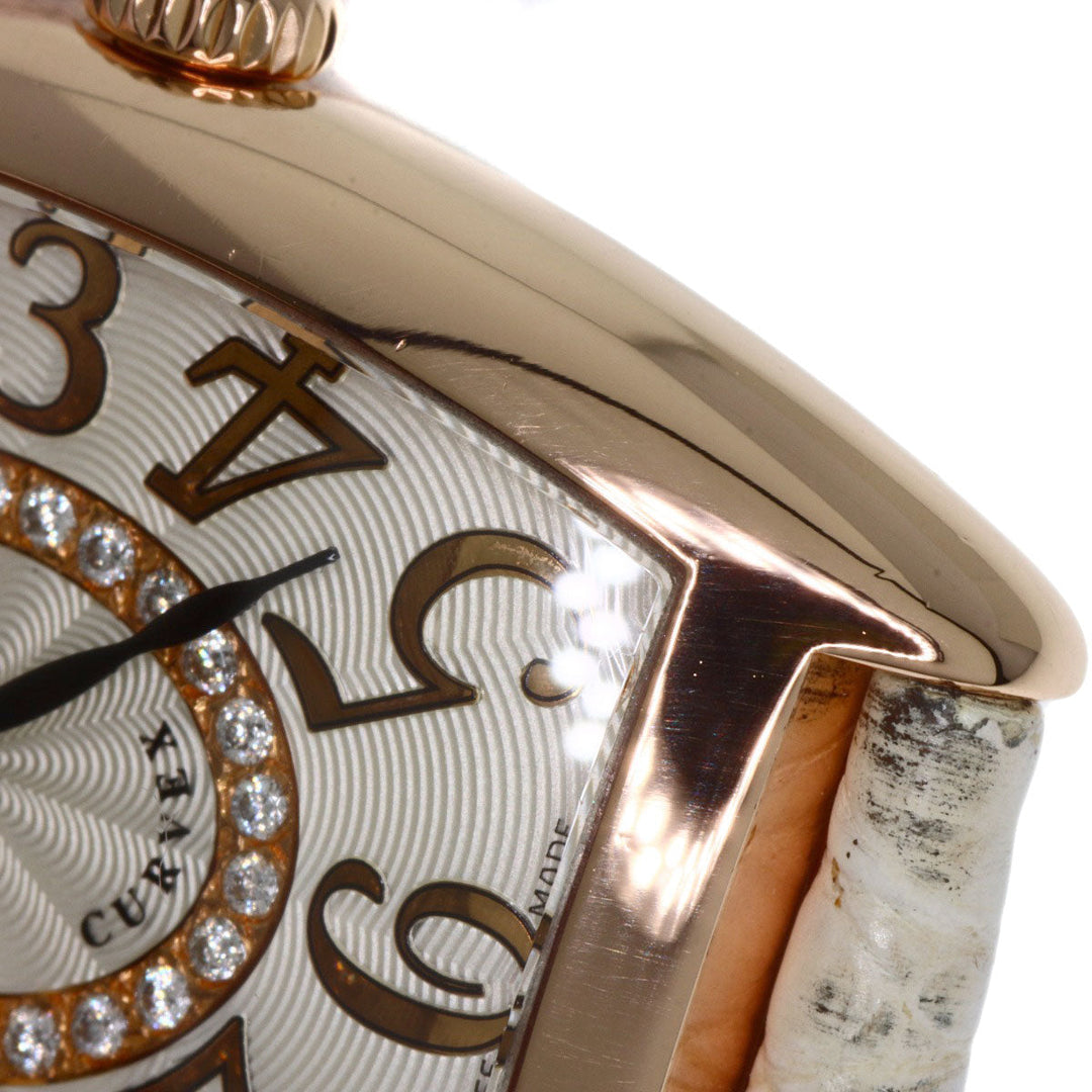 FRANCK MULLER Watches Quartz 1752QZRELCD1R K18PG, leather gold Tono Carvex Releaf Diamond Ivory dial Women Used Authentic