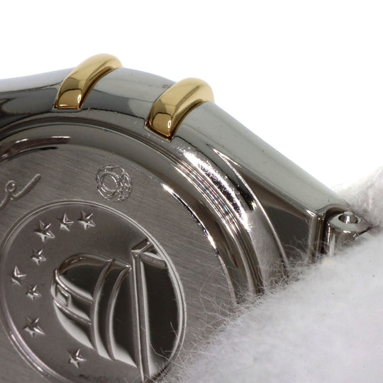 OMEGA Watches Quartz 1376.75 Stainless Steel gold Constellation Mini Bezel Diamond White shell dial