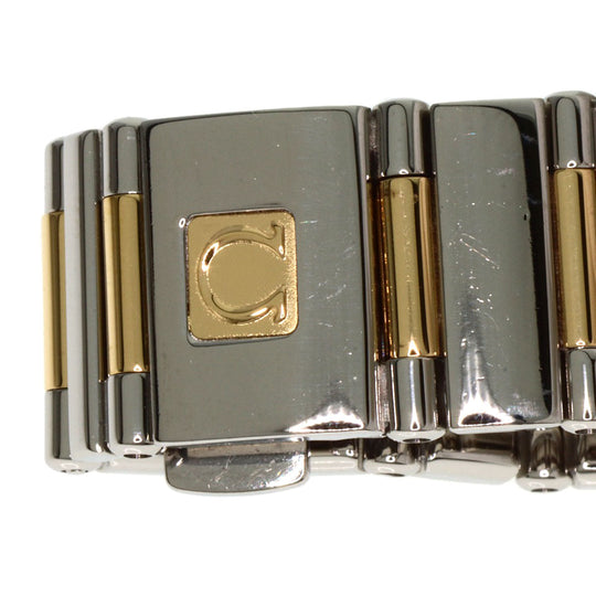 OMEGA Watches Quartz 1376.75 Stainless Steel gold Constellation Mini Bezel Diamond White shell dial