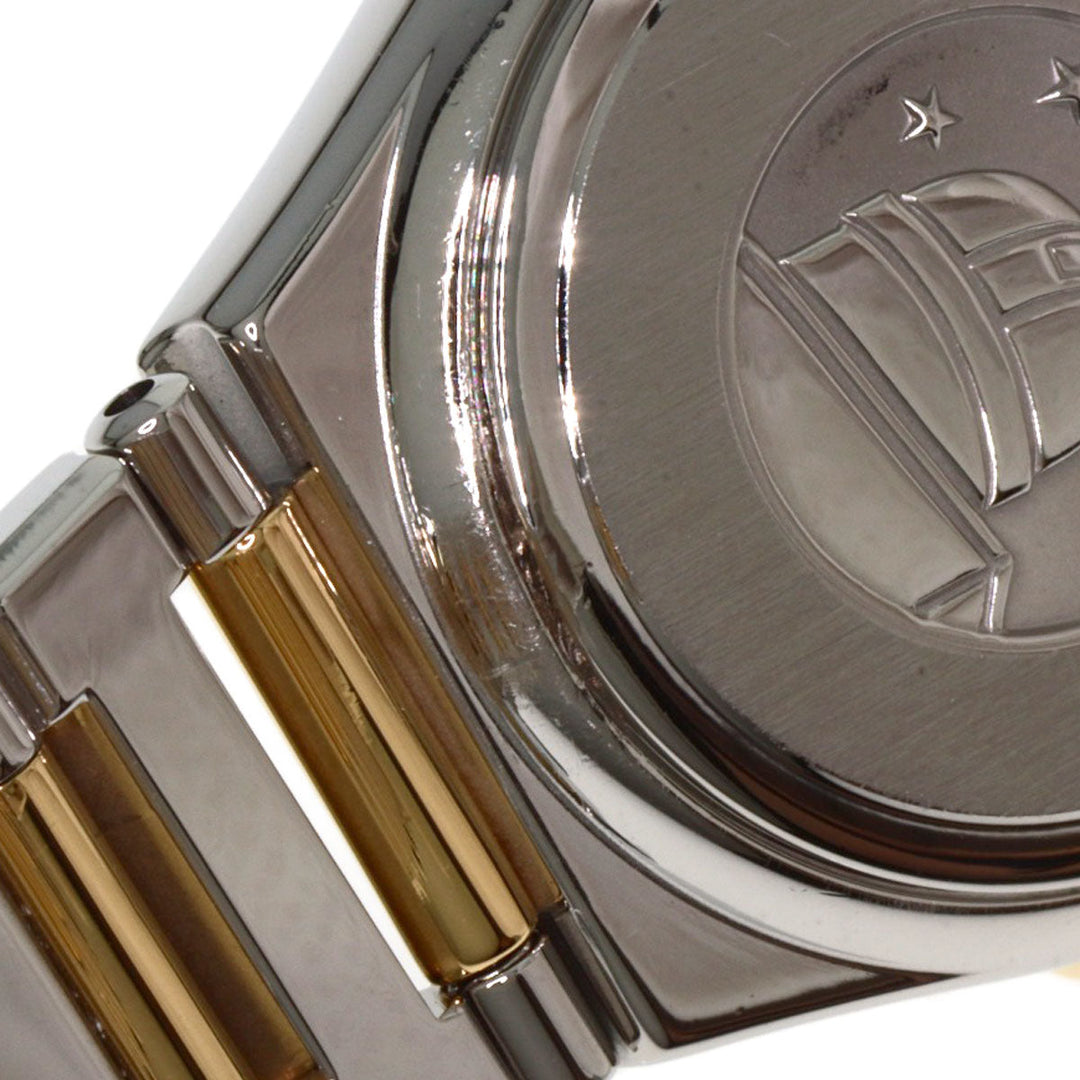 OMEGA Watches Quartz 1376.75 Stainless Steel gold Constellation Mini Bezel Diamond White shell dial