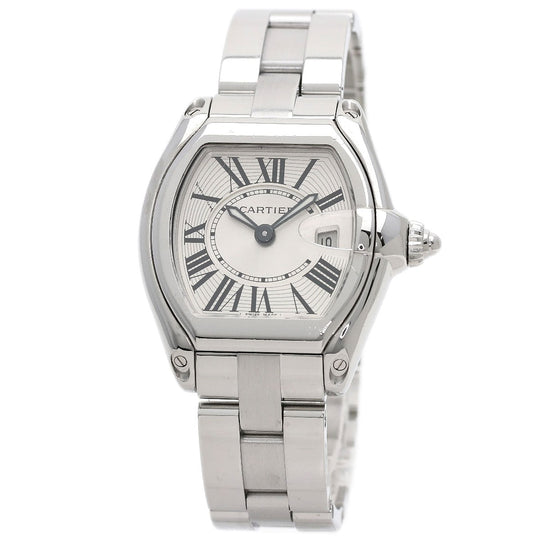 CARTIER Watches Quartz W62016V3 Stainless Steel Silver Roadster SM Silver dial