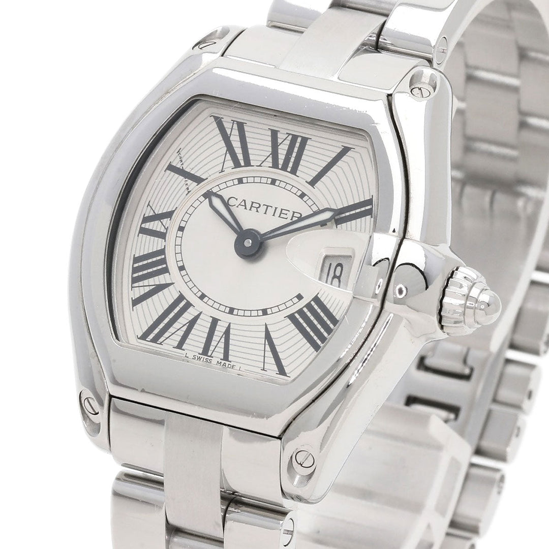 CARTIER Watches Quartz W62016V3 Stainless Steel Silver Roadster SM Silver dial