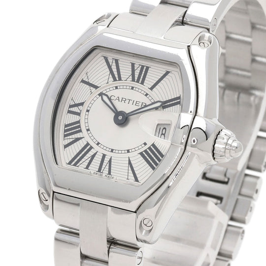 CARTIER Watches Quartz W62016V3 Stainless Steel Silver Roadster SM Silver dial
