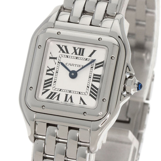 CARTIER Watches Quartz WSPN0006 Stainless Steel , Stainless Steel Silver PANTHERESM Silver dial Women Used Authentic