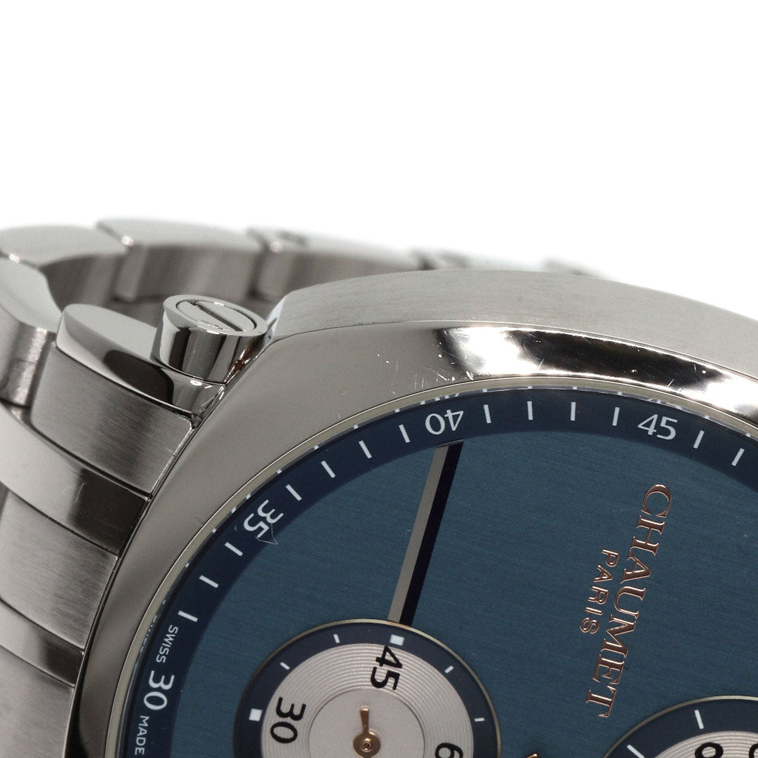 Chaumet Watches Mechanical Automatic W11684-48V Stainless Steel , Stainless Steel Silver dandy regulator Navy dial mens Used Authentic