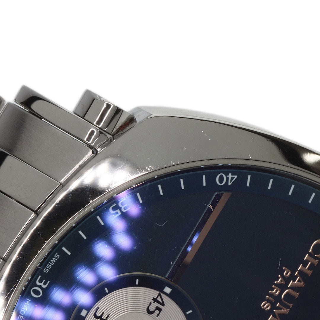 Chaumet Watches Mechanical Automatic W11684-48V Stainless Steel , Stainless Steel Silver dandy regulator Navy dial mens Used Authentic