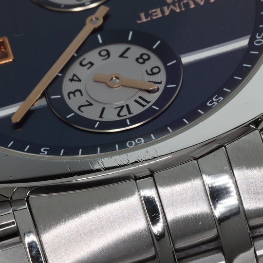 Chaumet Watches Mechanical Automatic W11684-48V Stainless Steel , Stainless Steel Silver dandy regulator Navy dial mens Used Authentic