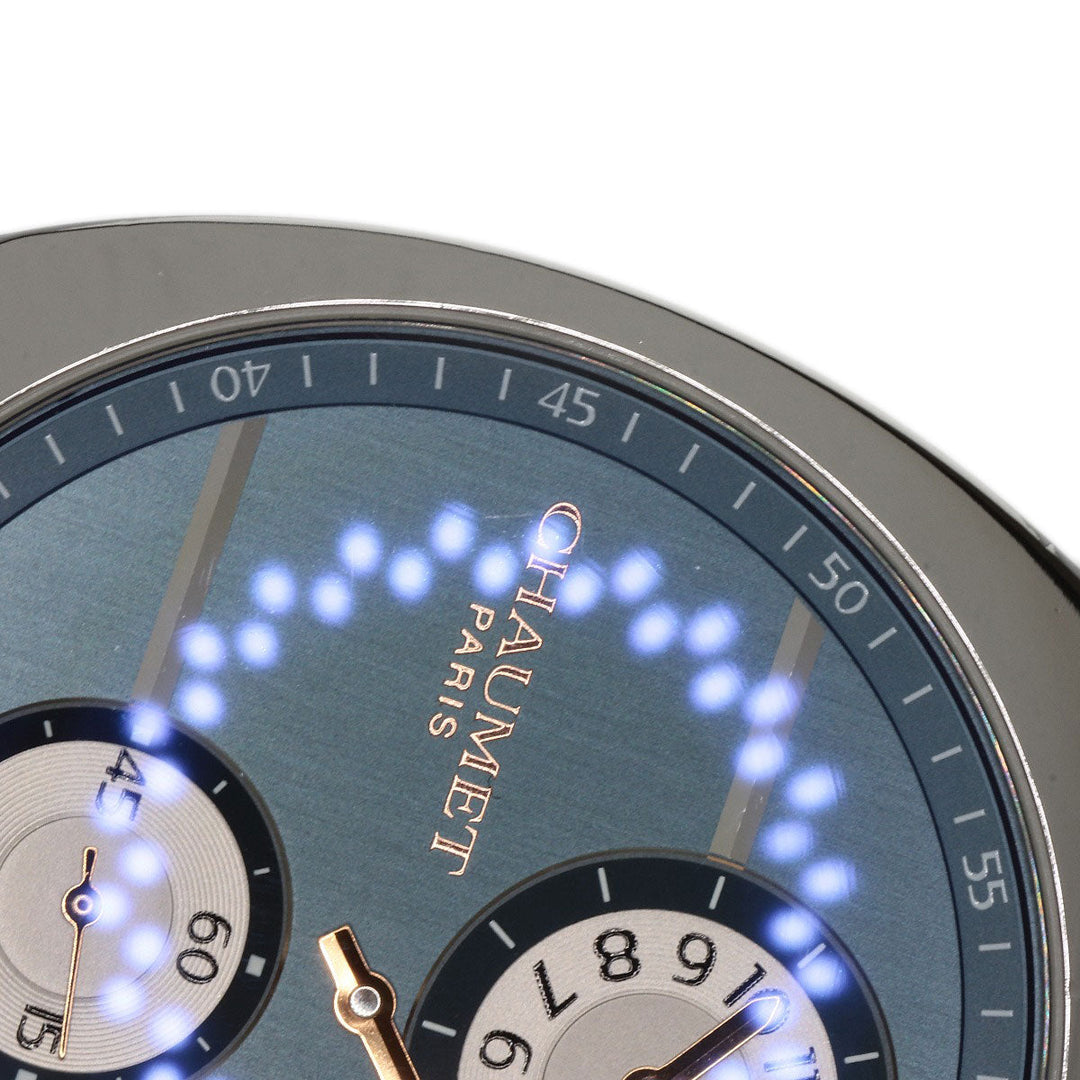 Chaumet Watches Mechanical Automatic W11684-48V Stainless Steel , Stainless Steel Silver dandy regulator Navy dial mens Used Authentic