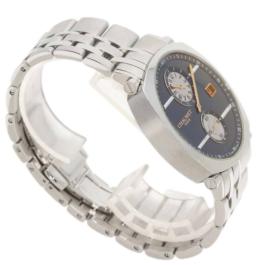 Chaumet Watches Mechanical Automatic W11684-48V Stainless Steel , Stainless Steel Silver dandy regulator Navy dial mens Used Authentic