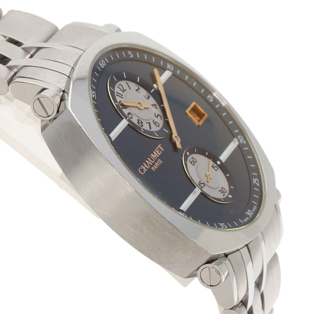 Chaumet Watches Mechanical Automatic W11684-48V Stainless Steel , Stainless Steel Silver dandy regulator Navy dial mens Used Authentic