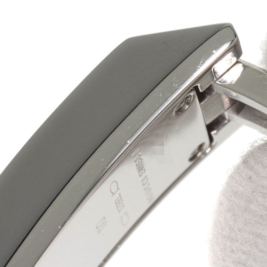 GUCCI Watches Quartz 110 Stainless Steel , Stainless Steel Silver Square face white dial Women Used Authentic