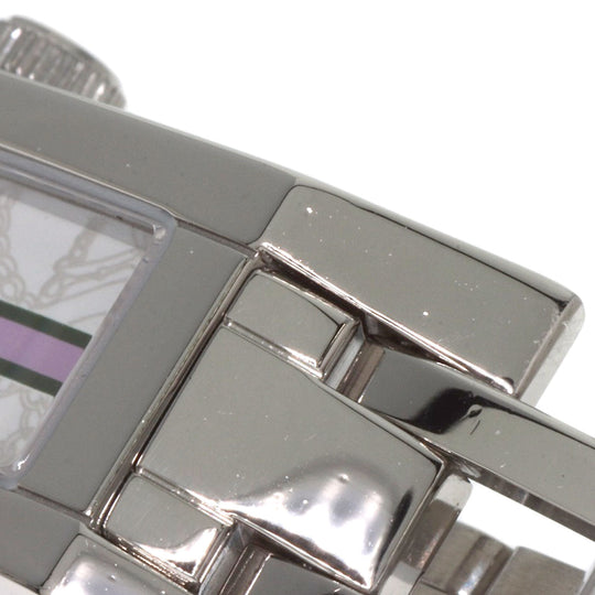 GUCCI Watches Quartz 110 Stainless Steel , Stainless Steel Silver Square face white dial Women Used Authentic