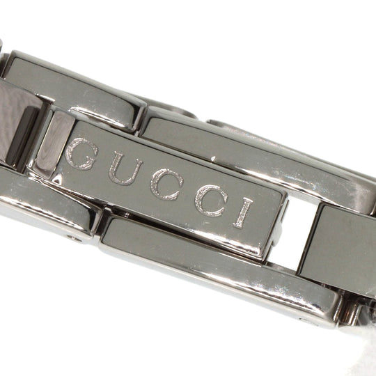 GUCCI Watches Quartz 110 Stainless Steel , Stainless Steel Silver Square face white dial Women Used Authentic