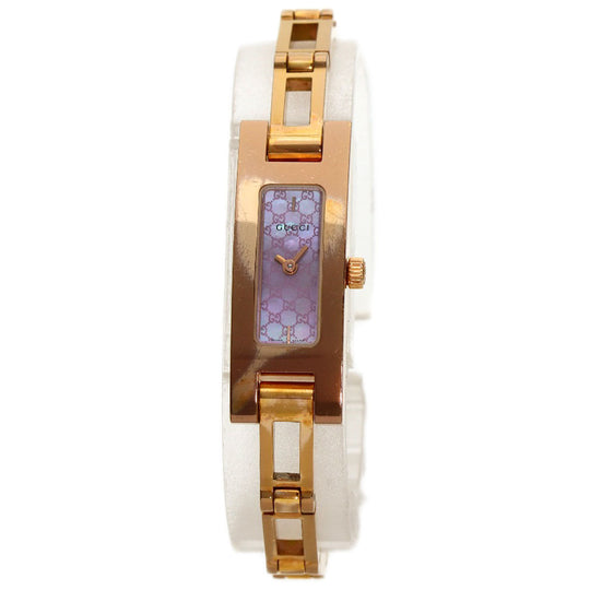 GUCCI Watches Quartz PGP , PGP gold 3900L Pink shell dial Women Used Authentic