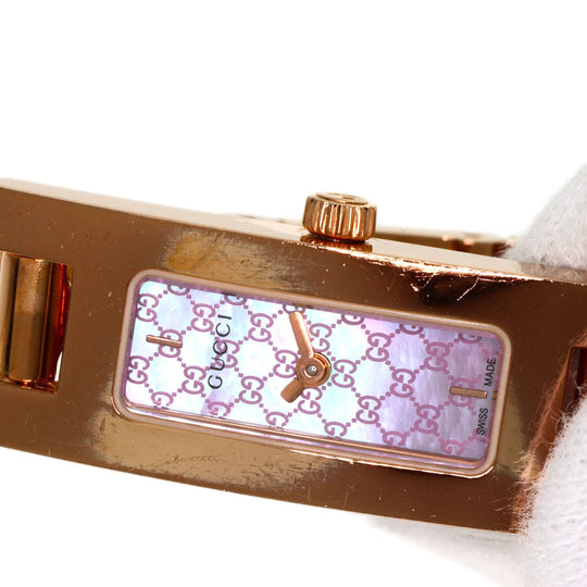 GUCCI Watches Quartz PGP , PGP gold 3900L Pink shell dial Women Used Authentic