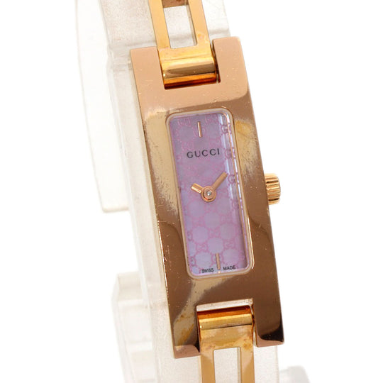GUCCI Watches Quartz PGP , PGP gold 3900L Pink shell dial Women Used Authentic
