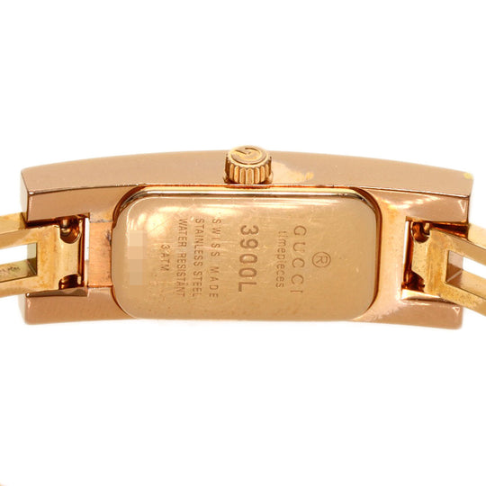 GUCCI Watches Quartz PGP , PGP gold 3900L Pink shell dial Women Used Authentic