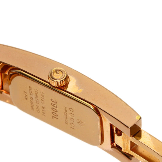 GUCCI Watches Quartz PGP , PGP gold 3900L Pink shell dial Women Used Authentic