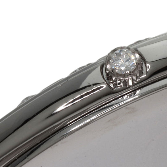 SEIKO Watches Quartz 8N70-6030 Stainless Steel , Stainless Steel , K18WG Silver CREDOR Diamond Silver dial mens Used Authentic