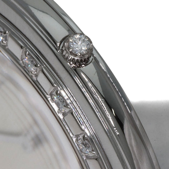 SEIKO Watches Quartz 8N70-6030 Stainless Steel , Stainless Steel , K18WG Silver CREDOR Diamond Silver dial mens Used Authentic