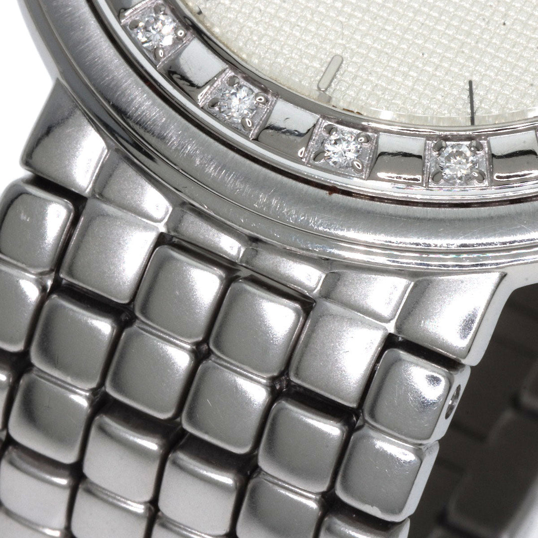 SEIKO Watches Quartz 8N70-6030 Stainless Steel , Stainless Steel , K18WG Silver CREDOR Diamond Silver dial mens Used Authentic