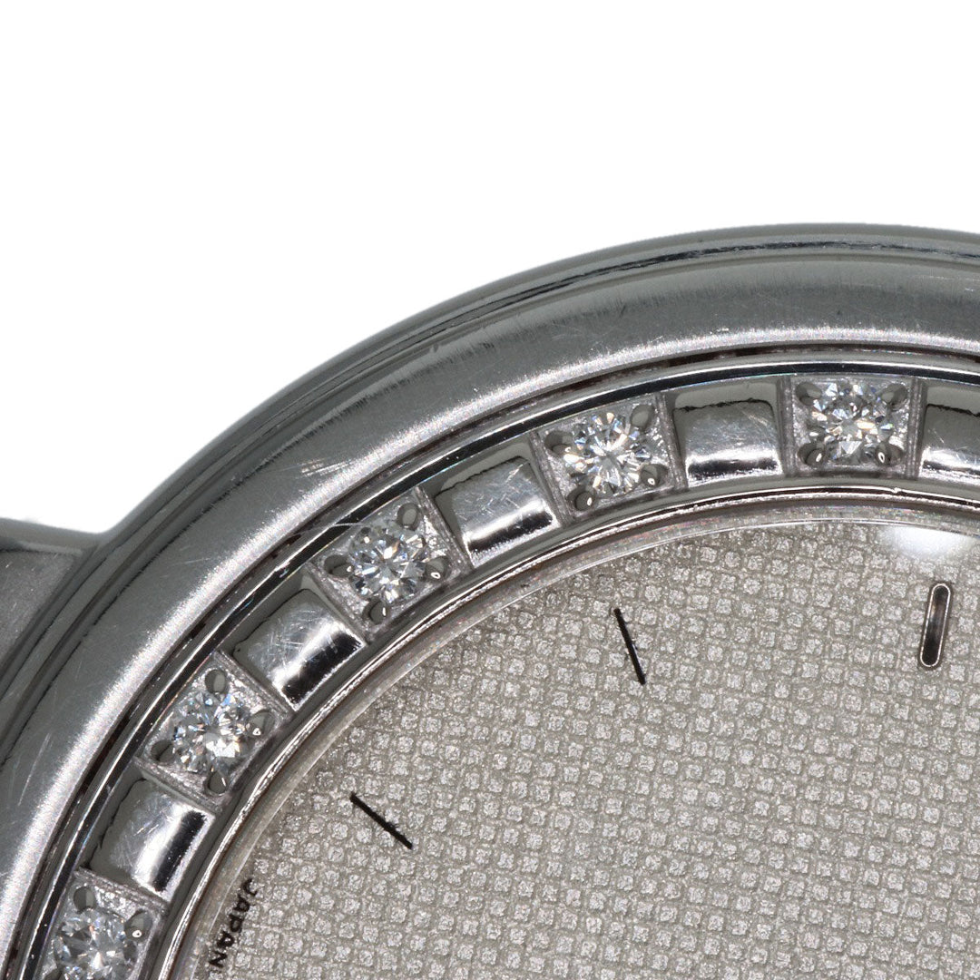 SEIKO Watches Quartz 8N70-6030 Stainless Steel , Stainless Steel , K18WG Silver CREDOR Diamond Silver dial mens Used Authentic