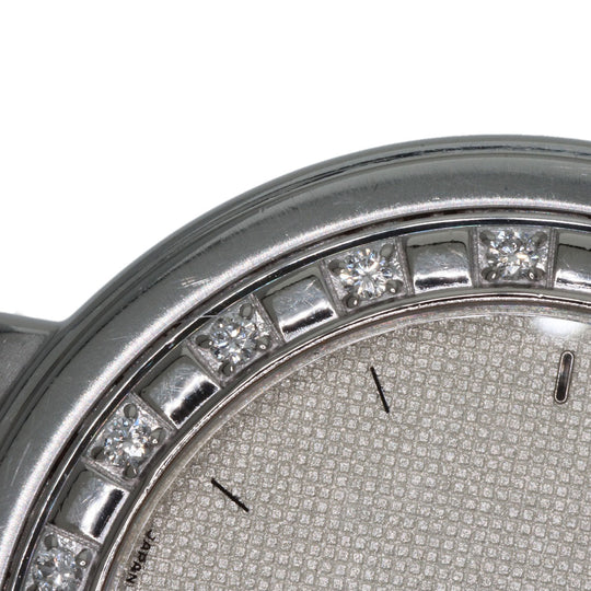 SEIKO Watches Quartz 8N70-6030 Stainless Steel , Stainless Steel , K18WG Silver CREDOR Diamond Silver dial mens Used Authentic