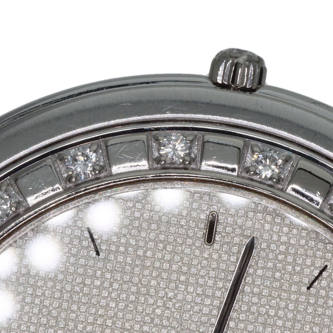 SEIKO Watches Quartz 8N70-6030 Stainless Steel , Stainless Steel , K18WG Silver CREDOR Diamond Silver dial mens Used Authentic