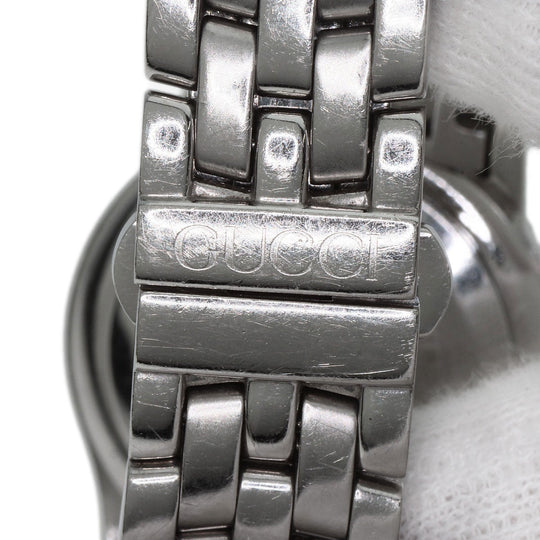 GUCCI Watches Quartz 5500L Stainless Steel , Stainless Steel Silver Round face Silver dial Women Used Authentic