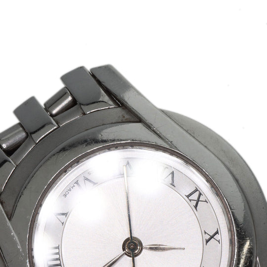 GUCCI Watches Quartz 5500L Stainless Steel , Stainless Steel Silver Round face Silver dial Women Used Authentic