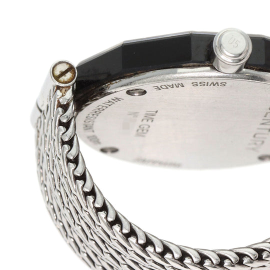 CENTURY Watches Quartz Stainless Steel , Stainless Steel Silver Time gem White shell dial Women Used Authentic