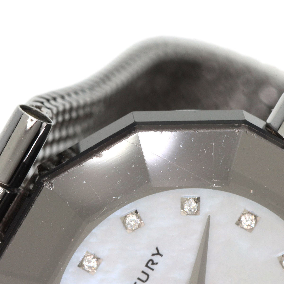 CENTURY Watches Quartz Stainless Steel , Stainless Steel Silver Time gem White shell dial Women Used Authentic