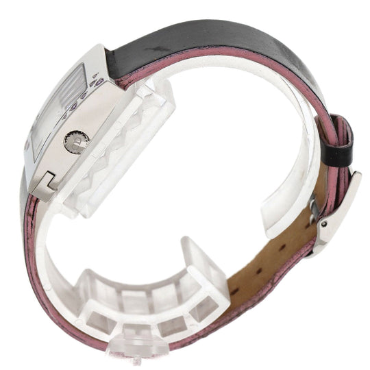 Christian Dior Watches Quartz D78-1093 Stainless Steel, Enamel Silver Malice Pink Sapphire White shell dial Women Used Authentic