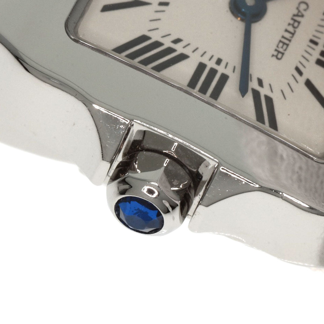 CARTIER Watches Quartz W25064Z5 Stainless Steel , Stainless Steel Silver Santos de Moiselle SM Ivory dial Women Used Authentic
