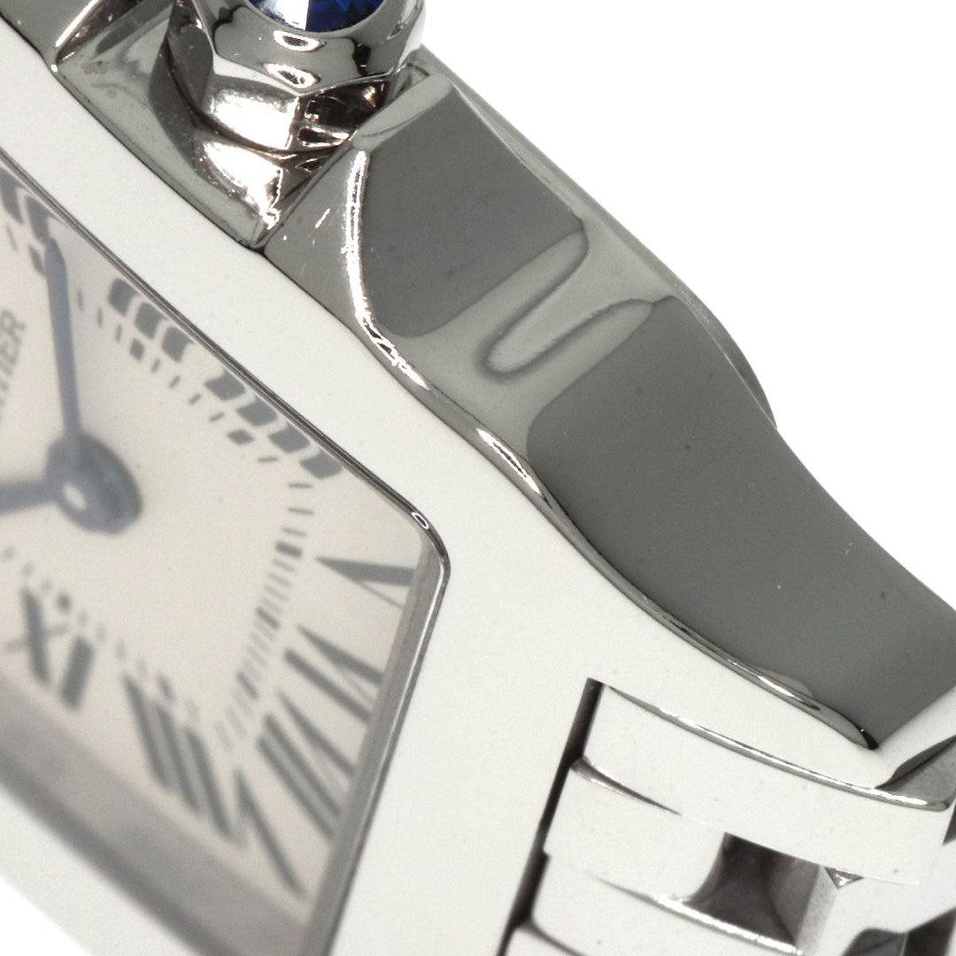 CARTIER Watches Quartz W25064Z5 Stainless Steel , Stainless Steel Silver Santos de Moiselle SM Ivory dial Women Used Authentic