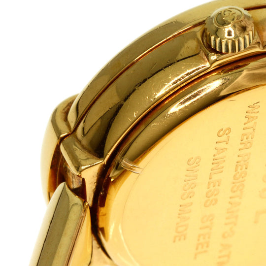 GUCCI Watches Quartz 1400L Gold Plated , Gold Plated gold round face bangle white dial Women Used Authentic