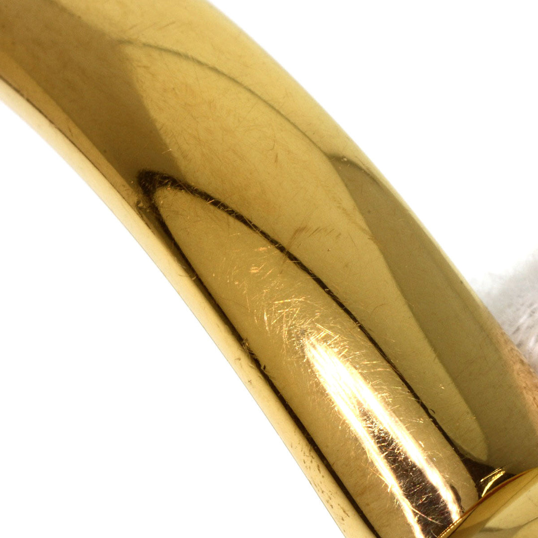 GUCCI Watches Quartz 1400L Gold Plated , Gold Plated gold round face bangle white dial Women Used Authentic