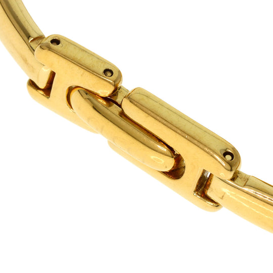 GUCCI Watches Quartz 1400L Gold Plated , Gold Plated gold round face bangle white dial Women Used Authentic