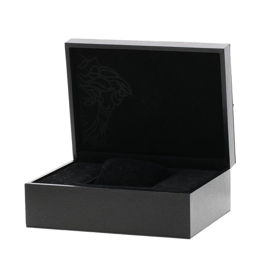 VERSACE Watches Quartz ZSQ81 Stainless Steel , Stainless Steel Silver Logo motif Ivory dial Women Used Authentic
