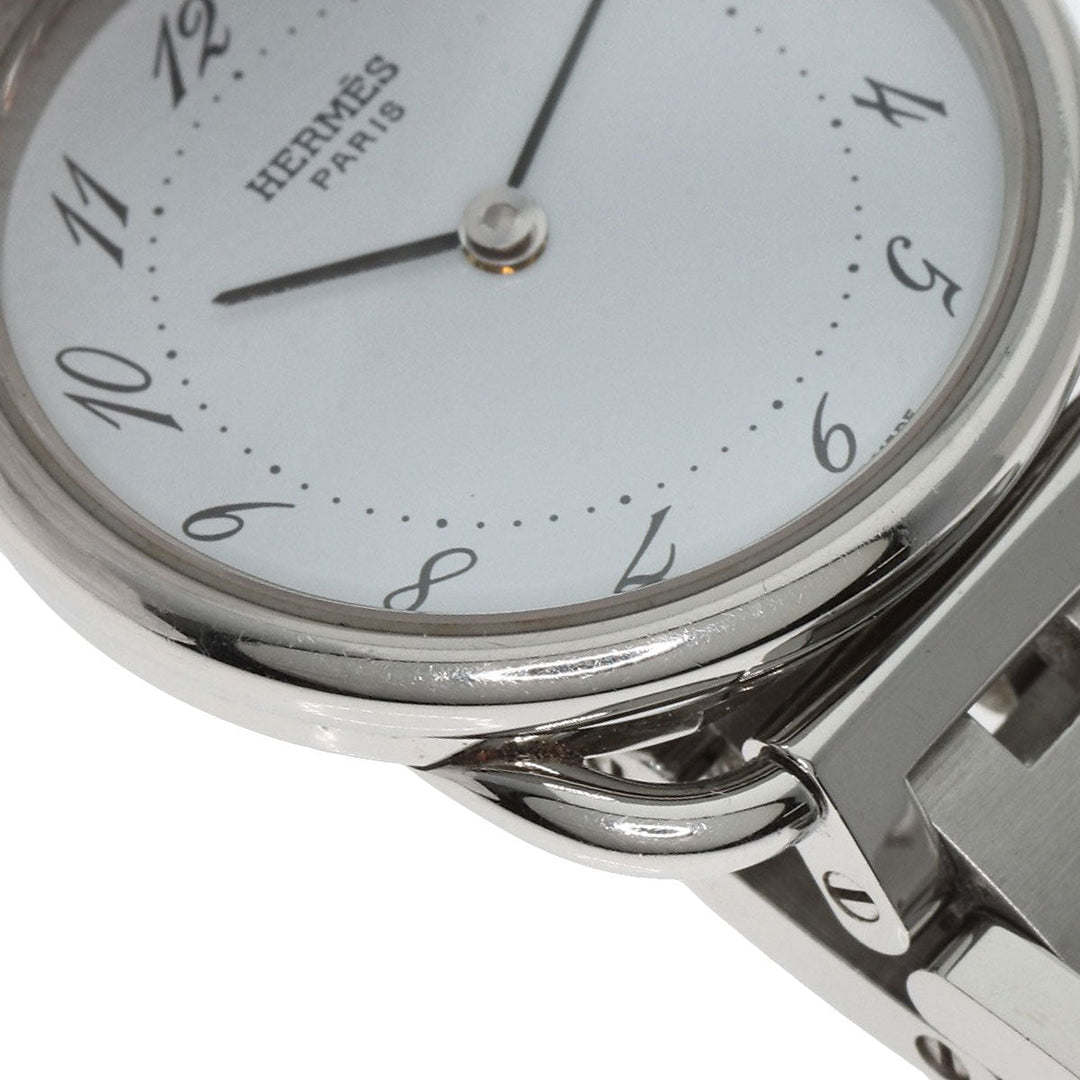 HERMES Watches Quartz AR3.210 Stainless Steel Silver Arceau white dial