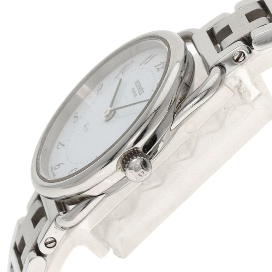 HERMES Watches Quartz AR3.210 Stainless Steel Silver Arceau white dial