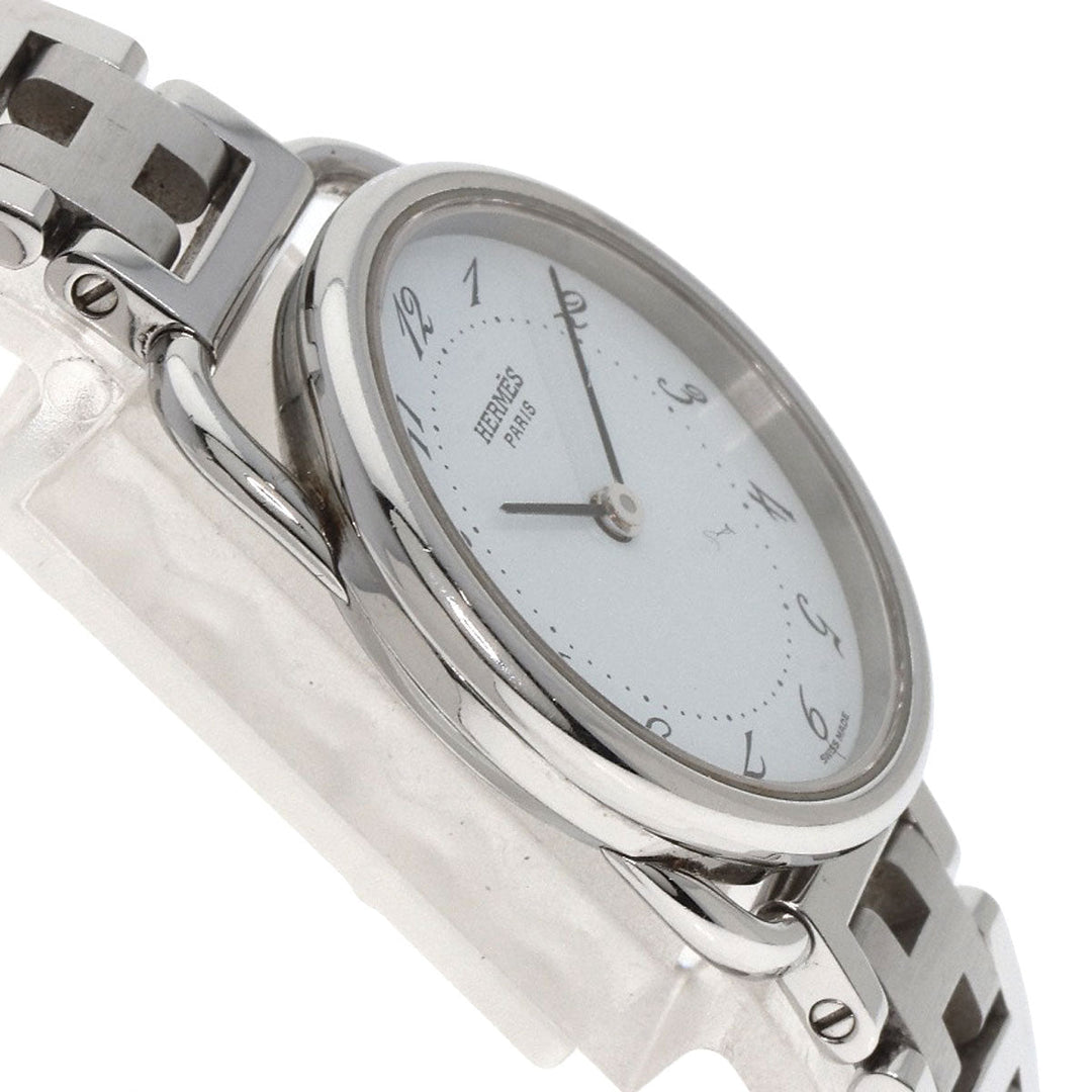 HERMES Watches Quartz AR3.210 Stainless Steel Silver Arceau white dial