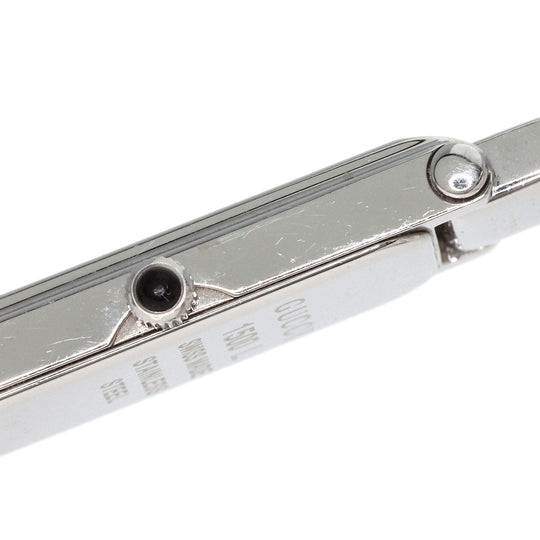 GUCCI Watches Quartz 1500L Stainless Steel , Stainless Steel Silver Square face Silver dial Women Used Authentic