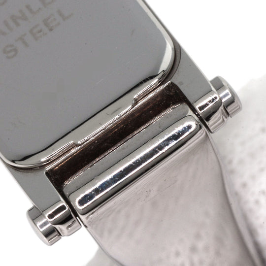GUCCI Watches Quartz 1500L Stainless Steel , Stainless Steel Silver Square face Silver dial Women Used Authentic