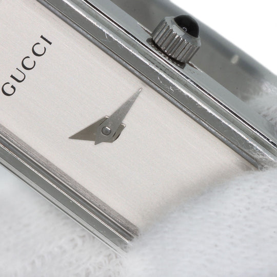 GUCCI Watches Quartz 1500L Stainless Steel , Stainless Steel Silver Square face Silver dial Women Used Authentic